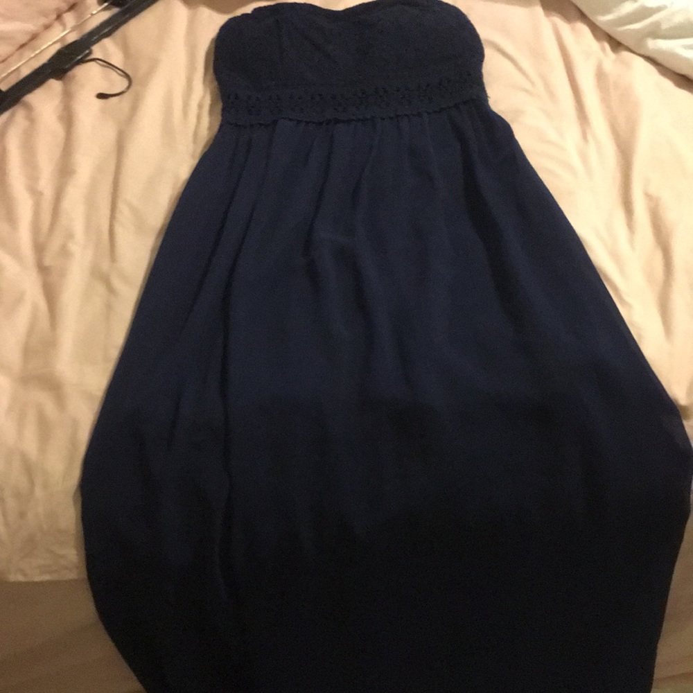 Long strapless dress